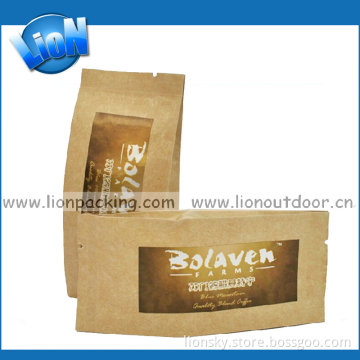 Kraft Paper Stand up Coffee Bags/Kraft Paper Stand up Bag with Ziplock/Stand up Pouch